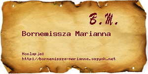Bornemissza Marianna névjegykártya